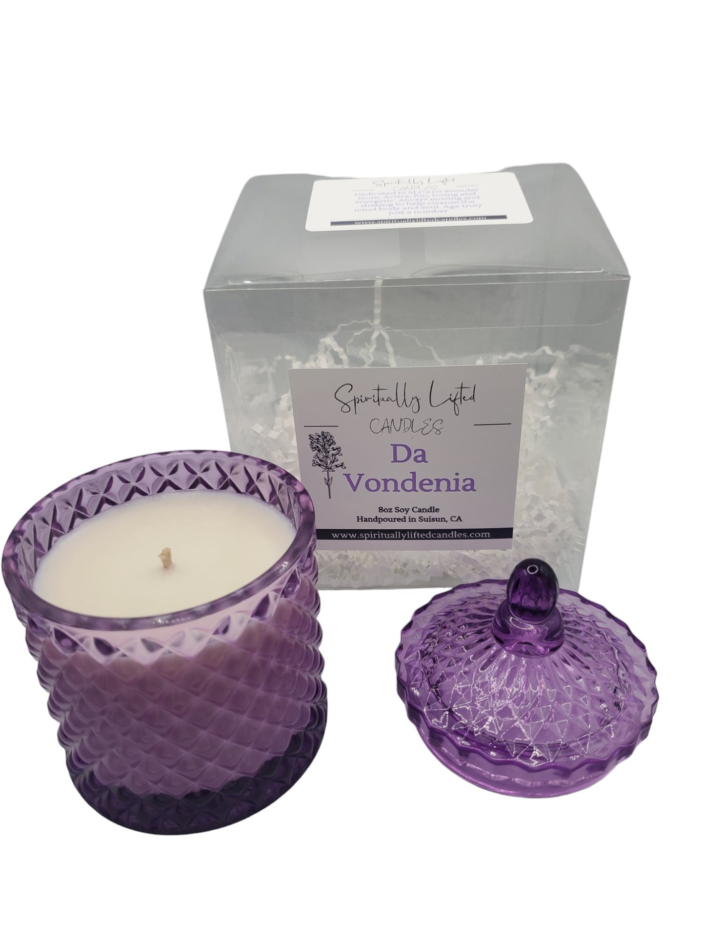 Da Vondenia Soy Candle (Purple Vessel)